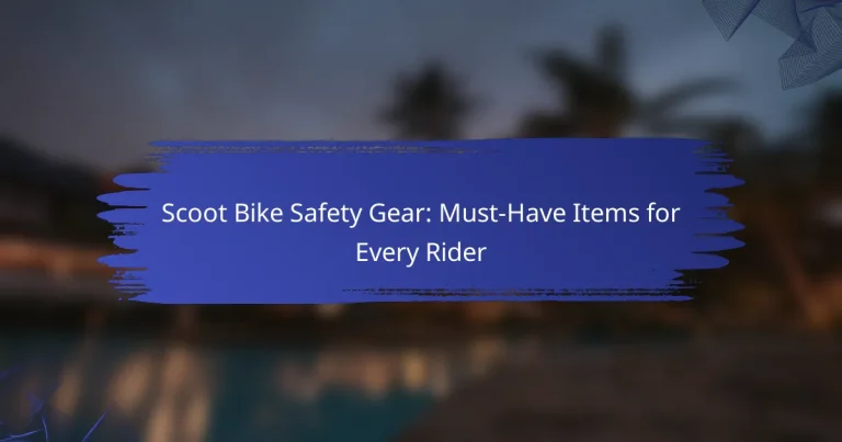Scoot Bike Safety Gear: Must-Have Items for Every Rider