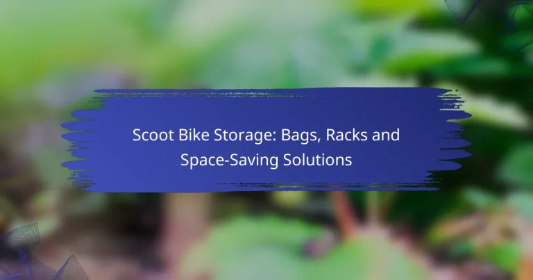 Scoot Bike Storage: Bags, Racks and Space-Saving Solutions
