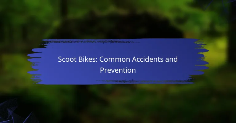 Scoot Bikes: Common Accidents and Prevention