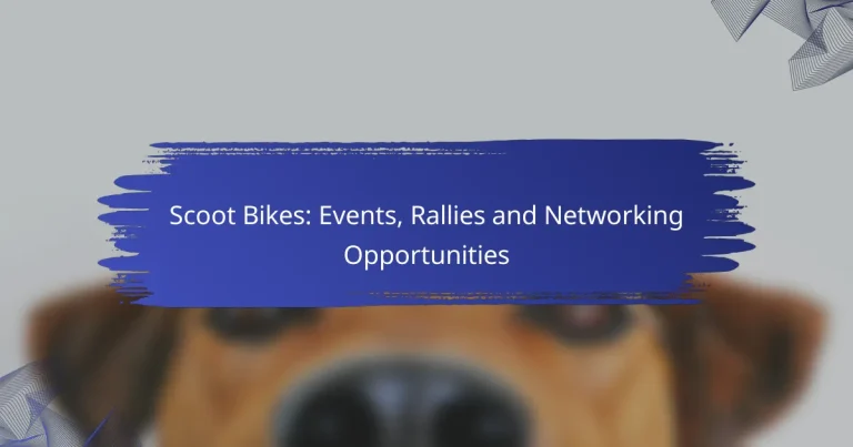 Scoot Bikes: Events, Rallies and Networking Opportunities