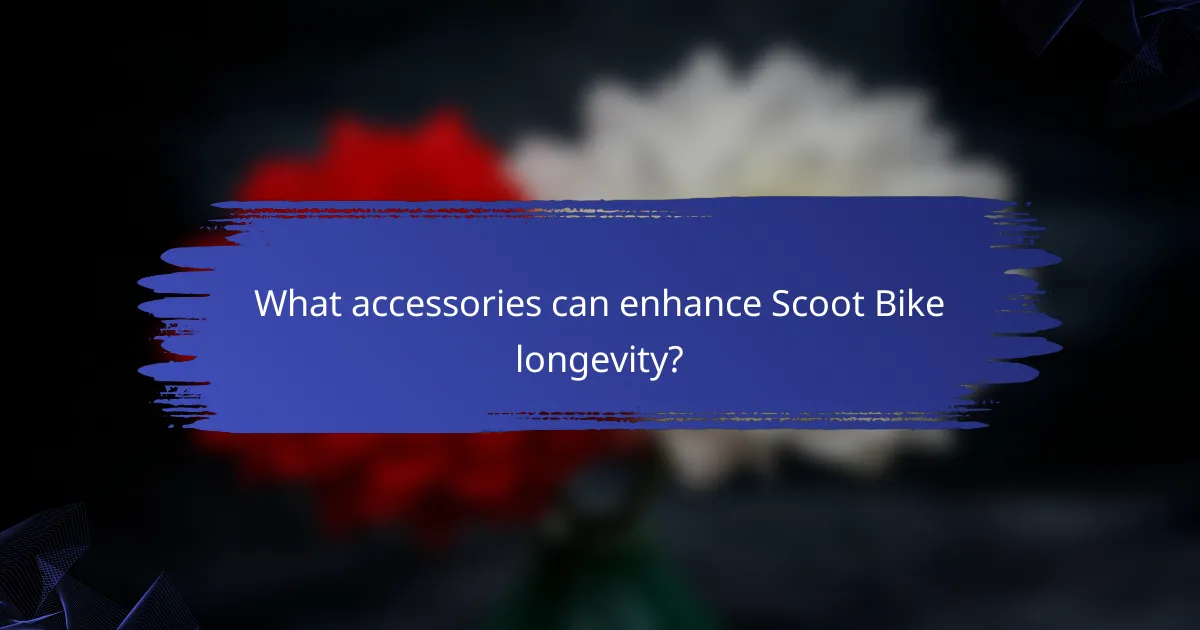 What accessories can enhance Scoot Bike longevity?