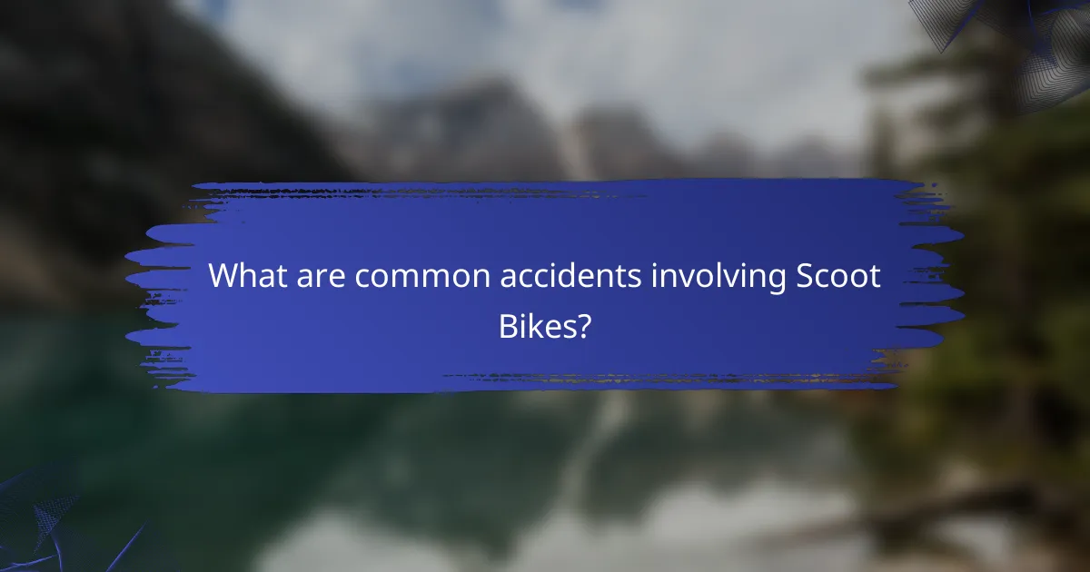 What are common accidents involving Scoot Bikes?